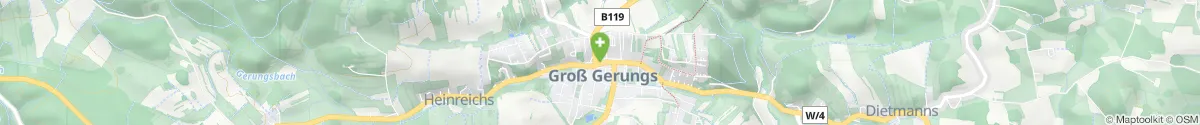 Kartendarstellung des Standorts für Apotheke Zur heiligen Margaretha in 3920 Groß Gerungs